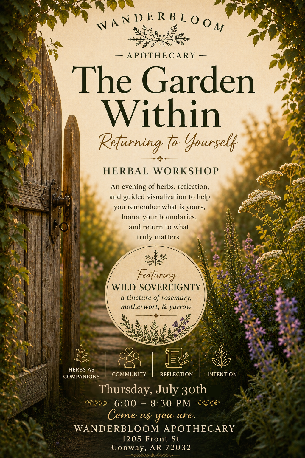 The Garden Within Workshop - Returning to Yourself