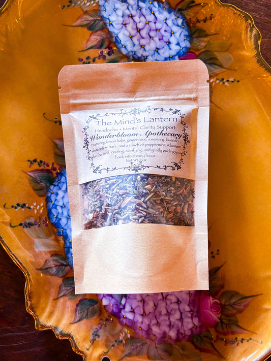 The Mind’s Lantern (Headache + Mental Clarity Support) - Organic Herbal Tea Blend