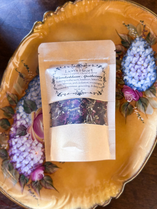 Lion’s Heart (Restful Sleep & Heart Support) - Organic Herbal Tea Blend