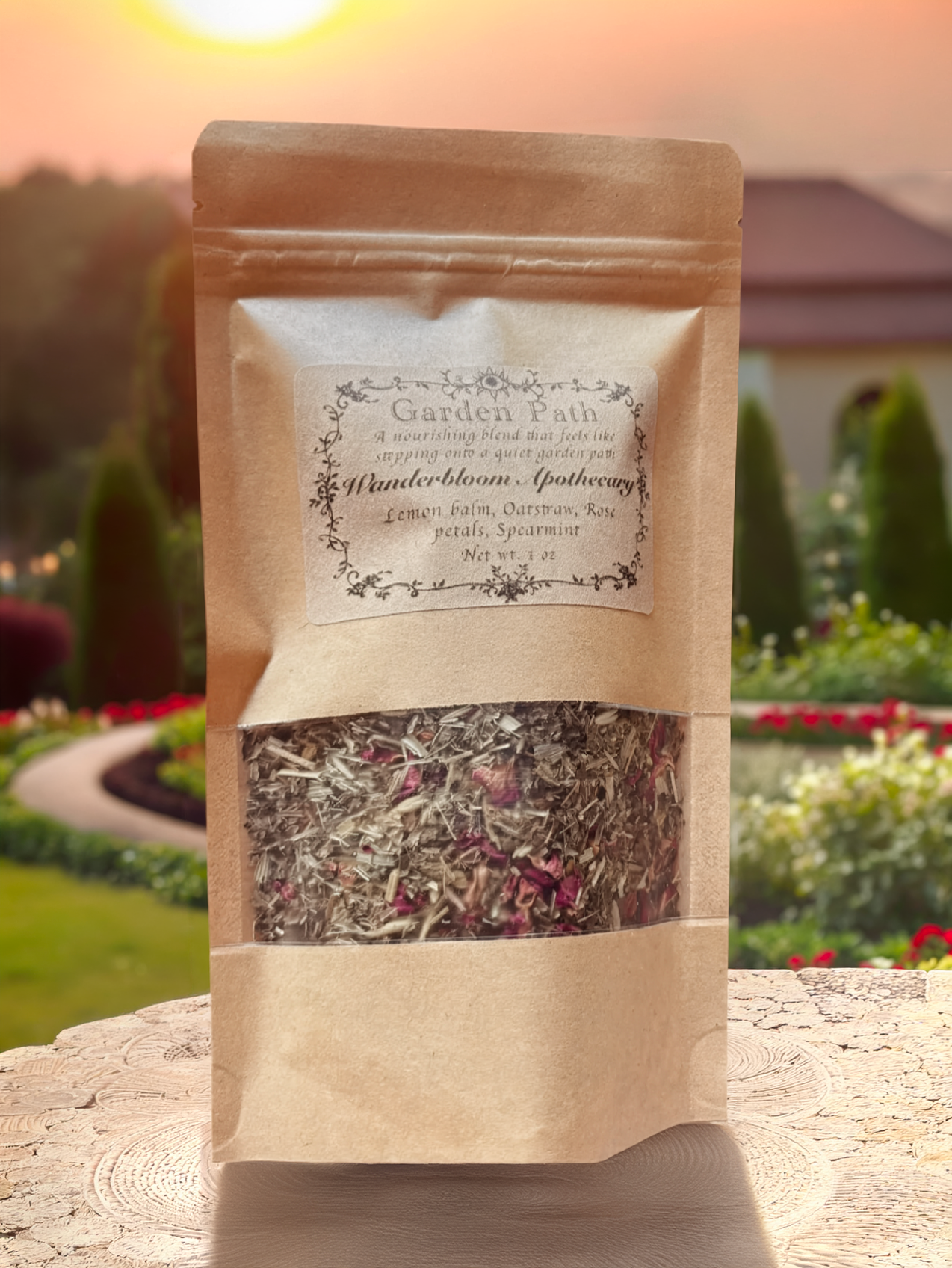 Garden Path (Peace & Restoration) - Organic Herbal Tea Blend