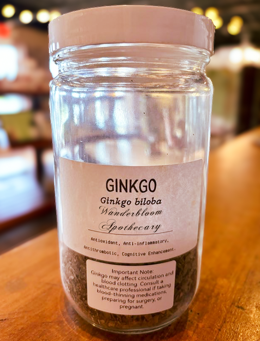 Ginkgo (Ginkgo biloba) - Organic Dried Herb