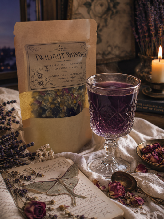 Twilight Wonder (Butterfly Pea Flower + Calming Herbs) Organic Herbal Tea Blend